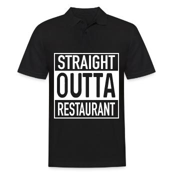 Restaurant OUTTA direct - Polo Homme - noir - Devant - Kai (181cm)