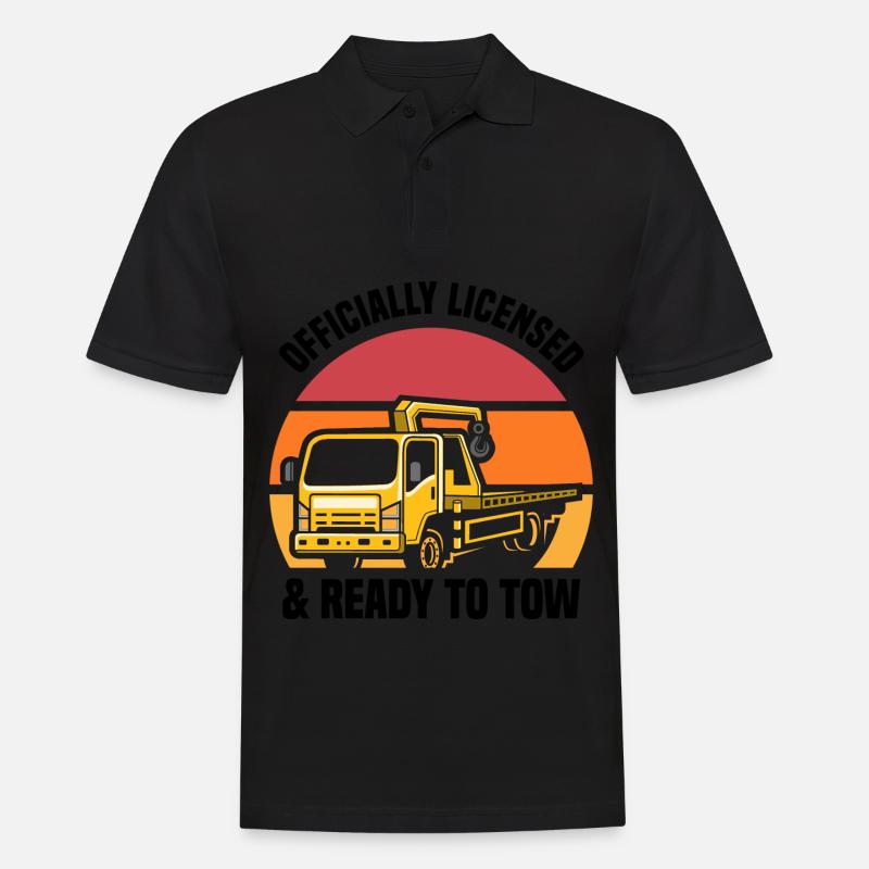 Abschleppwagen | Abschlepper Auto Panne Geschenke - Männer Poloshirt - Schwarz