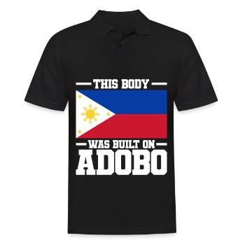 Philippinen Flagge | Filipino Land Asien Geschenke - Männer Poloshirt - Schwarz - Vorne - Kai (181cm)