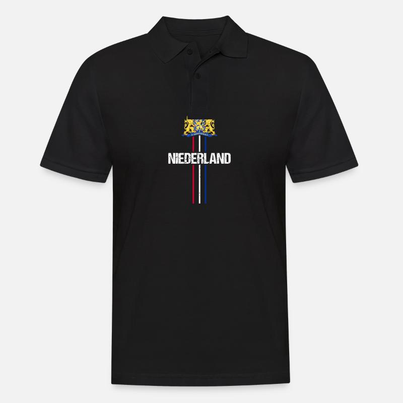 Pays-Bas Pays-Bas - Polo Homme - noir