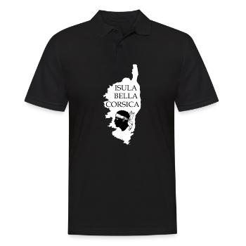 Isula Bella Corsica Island France - Männer Poloshirt - Schwarz - Vorne - Kai (181cm)