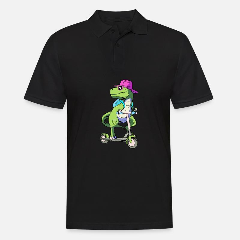 Scooter Roller - Männer Poloshirt - Schwarz
