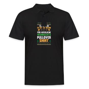 Weihnachtsmann Weihnachten Hässliche Weihnachten - Männer Poloshirt - Schwarz - Vorne - Kai (181cm)