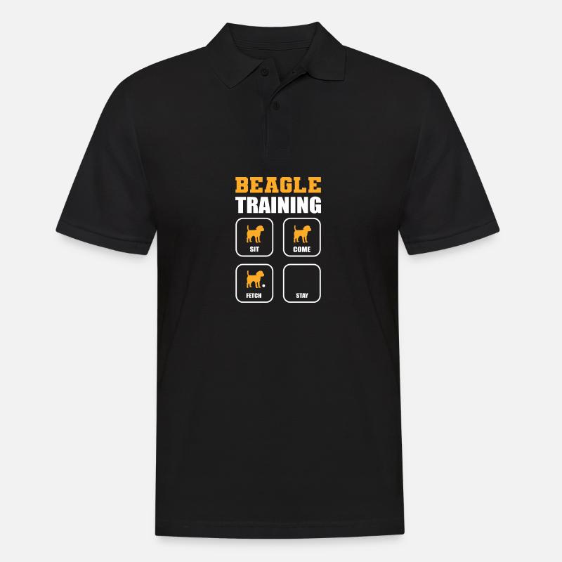 Beagle Training Hundewanderer Gift - Männer Poloshirt - Schwarz