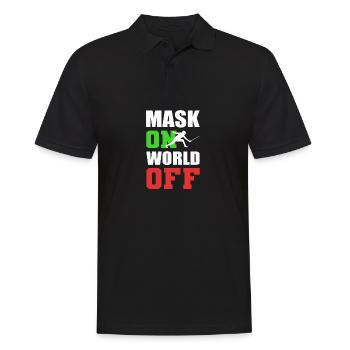 Goodbye World Swordsman Gift - Men's Polo Shirt - black - Front - Kai (181cm)