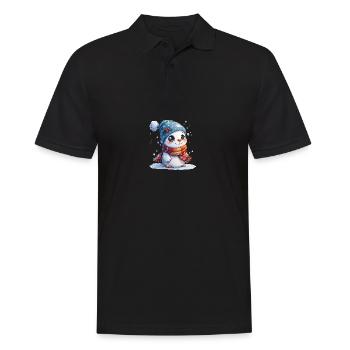 Bonhomme de neige pour les enfants - Polo Homme - noir - Devant - Kai (181cm)