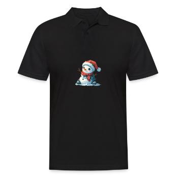 Bonhomme de neige pour les enfants - Polo Homme - noir - Devant - Kai (181cm)