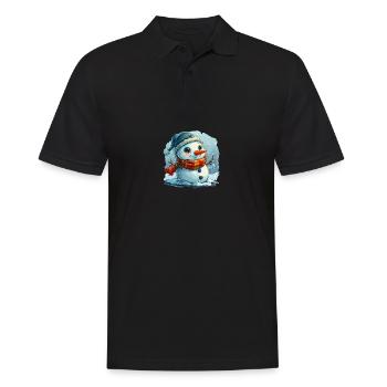 Bonhomme de neige pour les enfants - Polo Homme - noir - Devant - Kai (181cm)