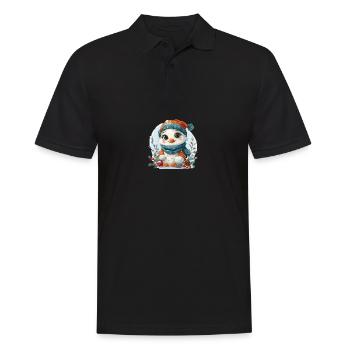 Bonhomme de neige pour enfants en forme de poussin - Polo Homme - noir - Devant - Kai (181cm)