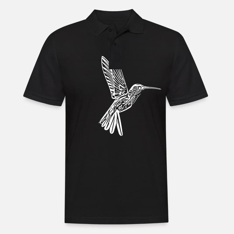 Kolibri - Männer Poloshirt - Schwarz