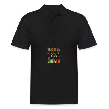 This Is My 70s Costume - Männer Poloshirt - Schwarz - Vorne - Kai (181cm)