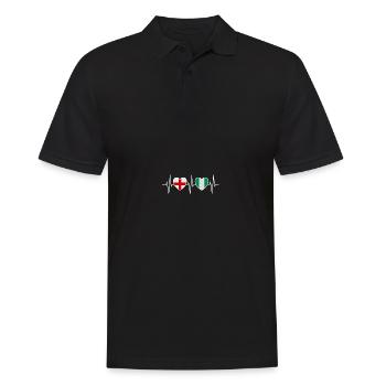 England and Nigeria Nigerian Flag Flags - Men's Polo Shirt - black - Front - Kai (181cm)