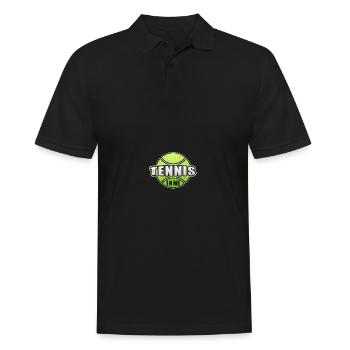 Tennis In Me - Joueur de tennis Entraîneur de tennis - Polo Homme - noir - Devant - Kai (181cm)