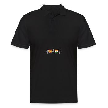 Drapeaux indiens de l’Espagne et de l’Inde - Polo Homme - noir - Devant - Kai (181cm)