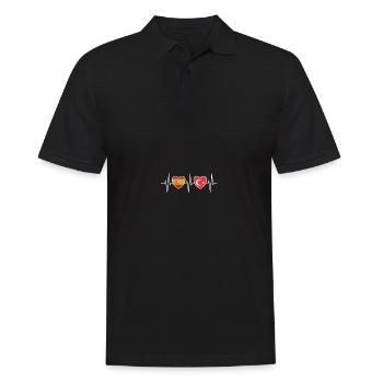 Spain and Turkey Turkish Flag Flags - Men's Polo Shirt - black - Front - Kai (181cm)