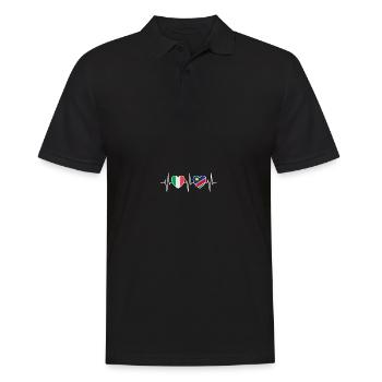 Italien und Namibia Namibische Fahne Flaggen - Männer Poloshirt - Schwarz - Vorne - Kai (181cm)