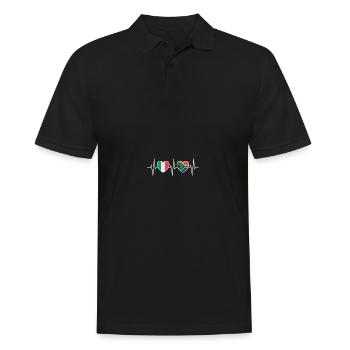 Italie et Afrique du Sud Drapeaux sud-africains - Polo Homme - noir - Devant - Kai (181cm)