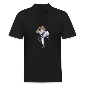 Martial Arts Tiger - Men's Polo Shirt - black - Front - Kai (181cm)