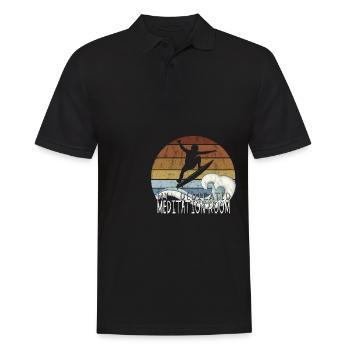 Ma propre salle de méditation Green Room Pipeline - Polo Homme - noir - Devant - Kai (181cm)