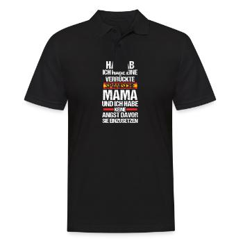 espagnole maman maman espagnole - Polo Homme - noir - Devant - Kai (181cm)