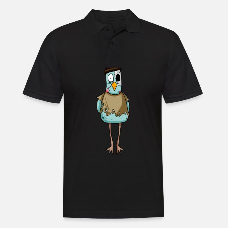 Zombie Möwe - Männer Poloshirt - Schwarz