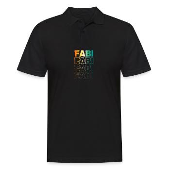 Fabian - Men's Polo Shirt - black - Front - Kai (181cm)
