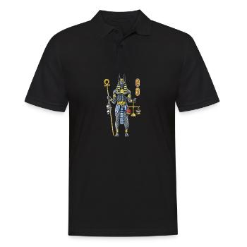 Anubis Egyptian Mythology God - Men's Polo Shirt - black - Front - Kai (181cm)