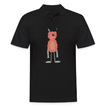monster - Men's Polo Shirt - black - Front - Kai (181cm)