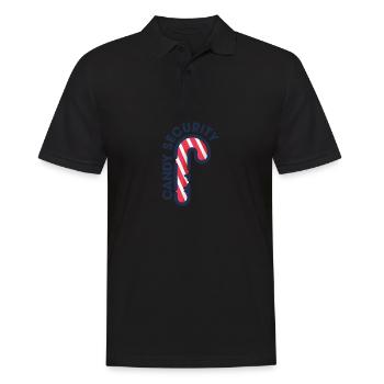Candy Security Mom Dad Matching Birthday Costume - Männer Poloshirt - Schwarz - Vorne - Kai (181cm)