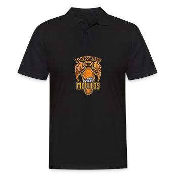 Enterrez-moi avec des mojitos Fun Party Vibes Tee - Polo Homme - noir - Devant - Kai (181cm)