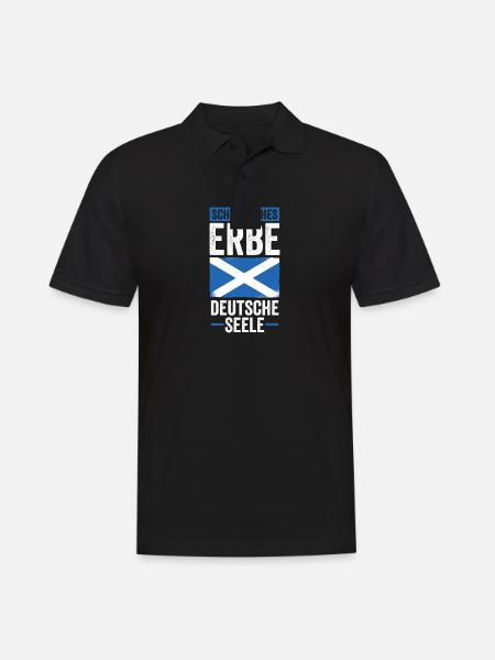 Ecossais Ecossais Ecosse Allemande - Polo Homme - noir