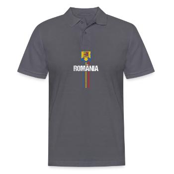 Romanians Romania - Men's Polo Shirt - charcoal grey - Front - Nico (186cm)