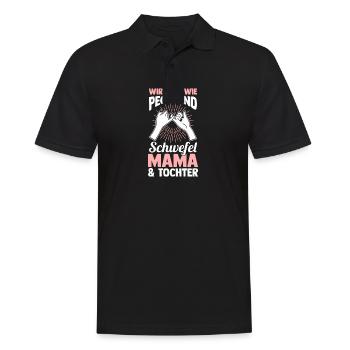 Maman et fille - Polo Homme - noir - Devant - Kai (181cm)
