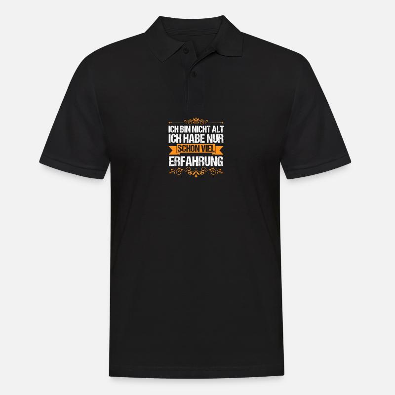 Ich Bin Nicht Alt Geburtstag - Männer Poloshirt - Schwarz