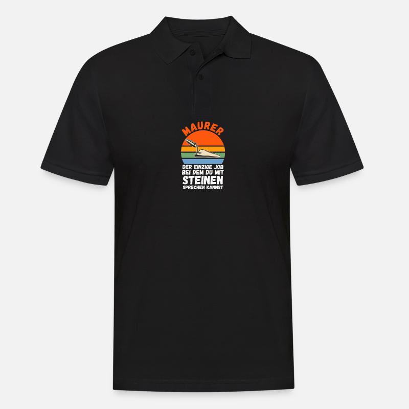 Master Bricklayer Journeyman Bricklayer - Men's Polo Shirt - black