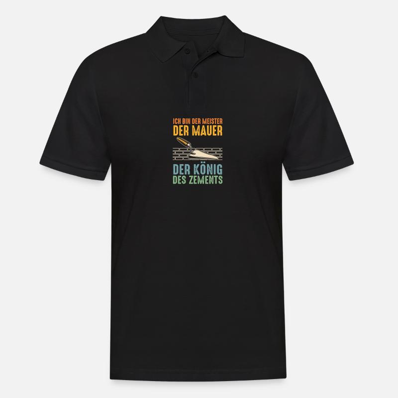 Maître maçon Compagnon maçon - Polo Homme - noir