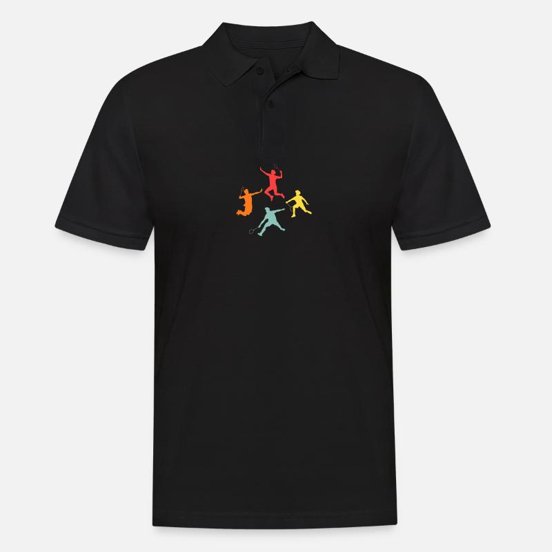Federball Evolution Badminton - Polo Homme - noir