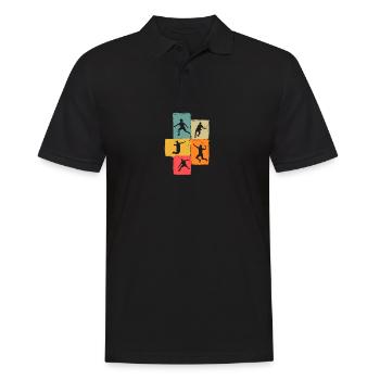 Federball Badminton - Polo Homme - noir - Devant - Kai (181cm)