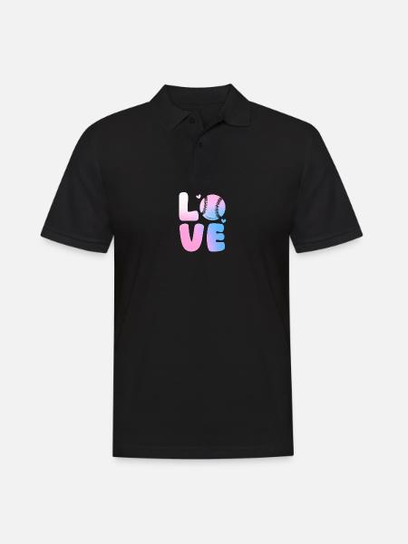 Baseball Player Baseball - Men's Polo Shirt - black