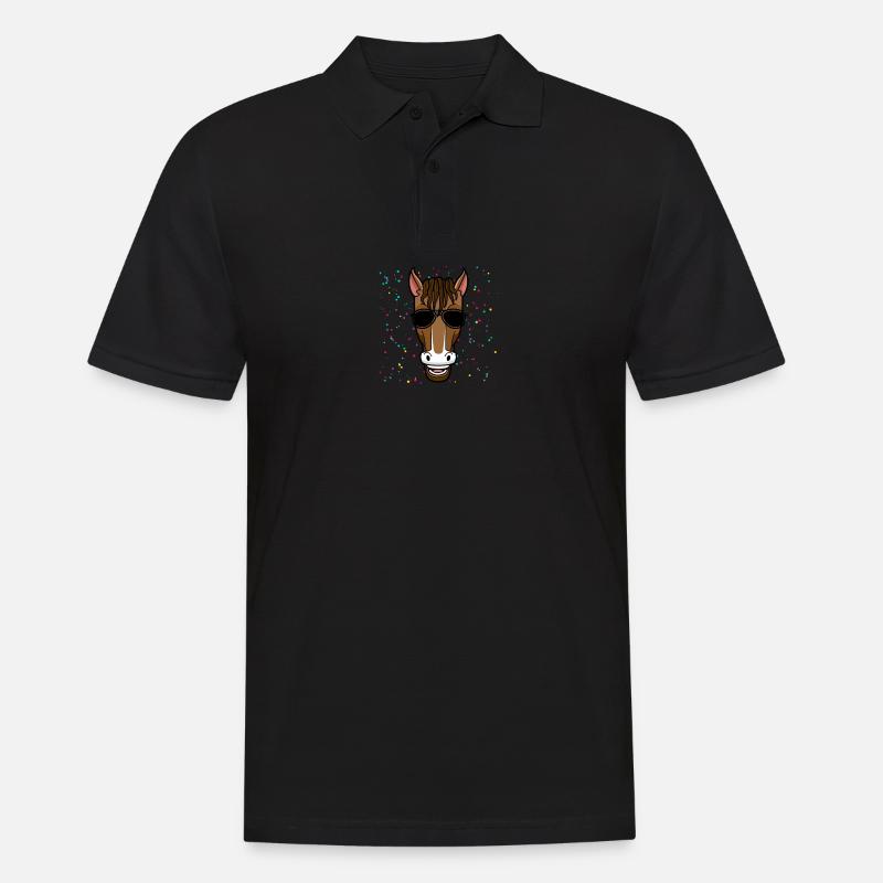 Monter à cheval - Polo Homme - noir