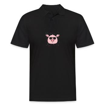 Cochon - Polo Homme - noir - Devant - Kai (181cm)