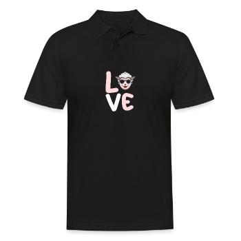 Schäfer Schaf - Männer Poloshirt - Schwarz - Vorne - Kai (181cm)