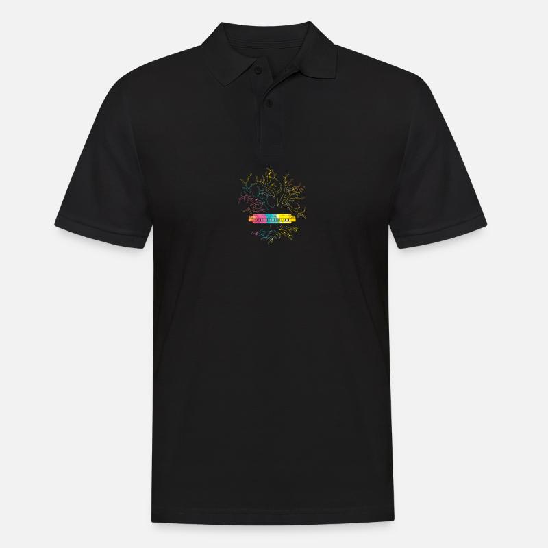 Harmonika Mundharmonika - Männer Poloshirt - Schwarz
