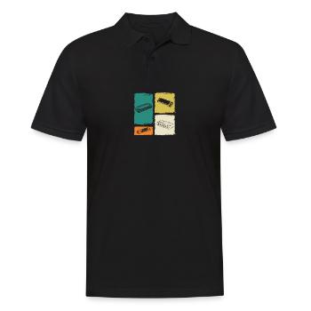 Harmonica Harmonica - Men's Polo Shirt - black - Front - Kai (181cm)