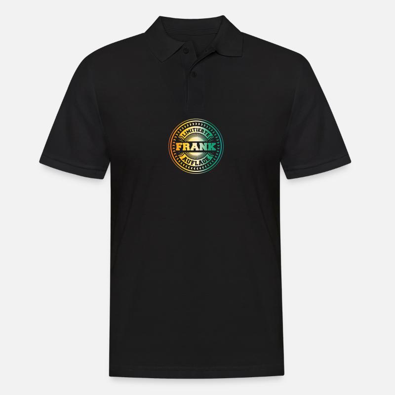 Frank - Männer Poloshirt - Schwarz