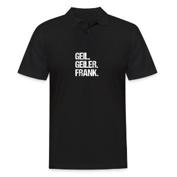 Frank - Men's Polo Shirt - black - Front - Kai (181cm)