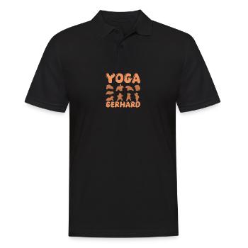 Yoga pour chat Gerhard - Polo Homme - noir - Devant - Kai (181cm)