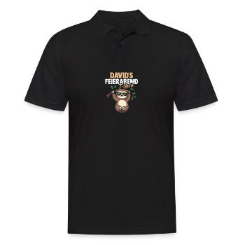 Paresseux David - Polo Homme - noir - Devant - Kai (181cm)
