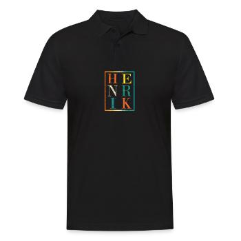 Henrik - Men's Polo Shirt - black - Front - Kai (181cm)