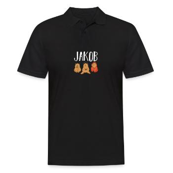 Gamer Zocker Zocken Gaming Jakob - Men's Polo Shirt - black - Front - Kai (181cm)